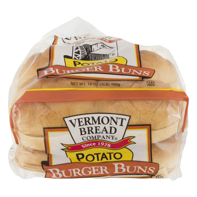 Vermont Bread Company Burger Buns Potato