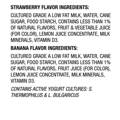 Danimals Strawberry Explosion & Banana Split Variety Pack Smoothies