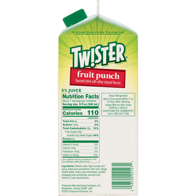 Tw!ster Fruit Punch 59 Fl Oz
