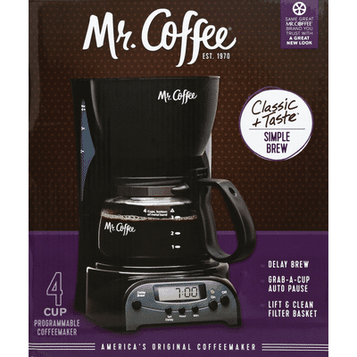 Mr Coffee Coffeemaker Programmable 4 Cup 1 Each Instacart