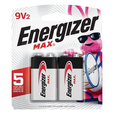 Energizer 9V Batteries, 9 Volt Alkaline Batteries
