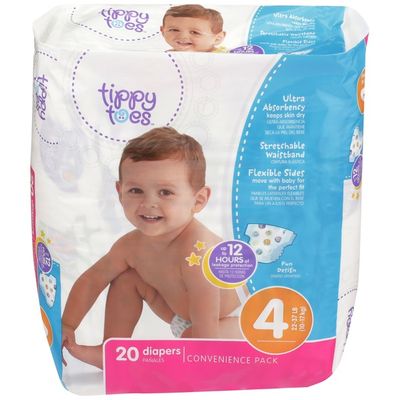 Tippy Toes Convenient Pack Sz Ultrasoft Diapers