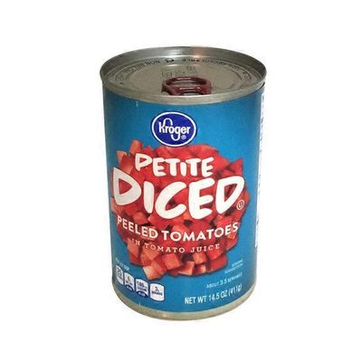 Kroger Diced Petite Peeled Tomatoes In Tomato Juice