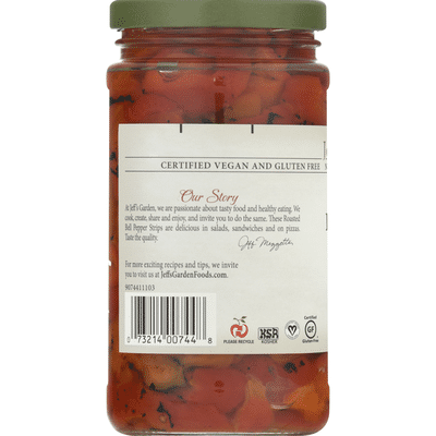 Jeff's Garden Bell Pepper Strips, Roasted