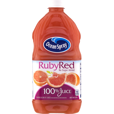 Download Ocean Spray 100% Juice, No Sugar Added, Ruby Red ...