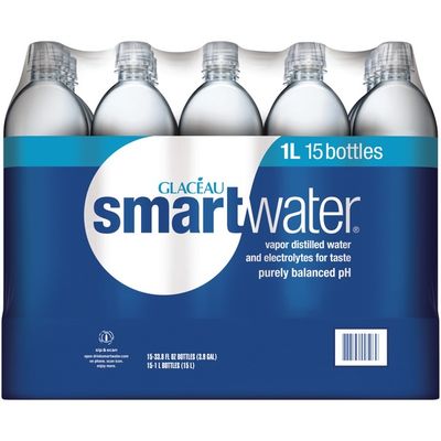 distilled smartwater vapor bottles
