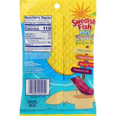 Swedish Fish Candy Tropical Soft Chewy Mini 8 Oz Instacart