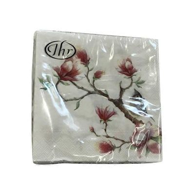 Ideal Home Range Spring Melody Design 3-Ply Cocktail Napkins