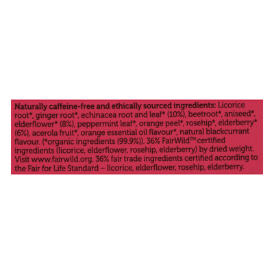 Pukka Organic Herbal Tea Elderberry & Echinacea Fruit Tea