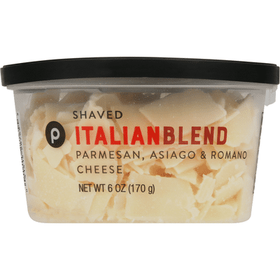 Publix Italian Blend Parmesan Asiago Romano Shaved Cheese 6 Oz Delivery Or Pickup Near Me - Instacart