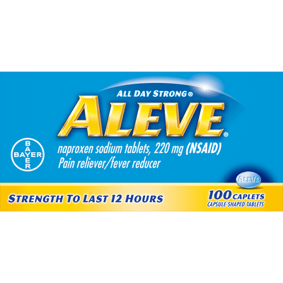Aleve Pain Reliever/Fever Reducer, 220 mg, Caplets