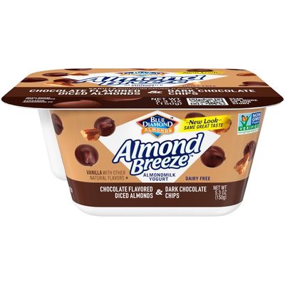Almond Breeze Vanilla Almondmilk Yogurt with Chocolate Flavored Almonds and Dark Chocolate Chips