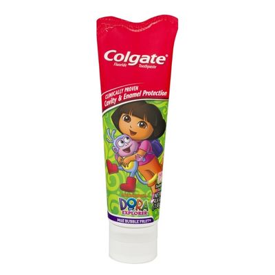 Colgate Dora The Explorer Fluoride Toothpaste Mild Bubble Fruit