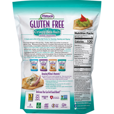 Miltons Baked Crackers, Gluten Free, Crispy Sea Salt