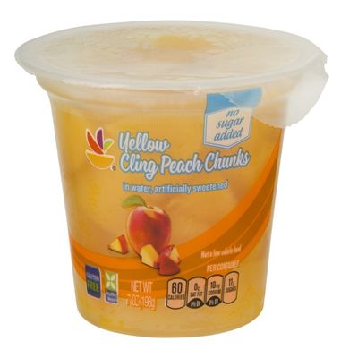 SB Yellow Cling Peach Chunks in Water No Sugar Added