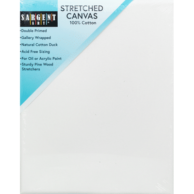 Sargent Art Stretched Canvas, 100% Cotton
