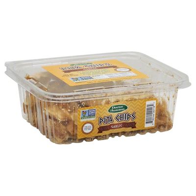 Doctor Hummus Pita Chips, Garlic