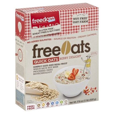 Freedom Foods Oats, FreeOats, Quick, Berry Delight, Box
