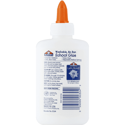 Elmer's School Glue, Washable, No Run