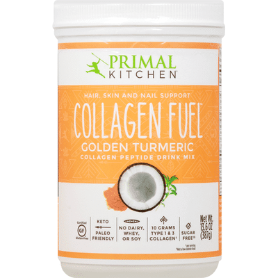 Primal Kitchen Collagen Peptide Drink Mix Golden Turmeric 13 6 Oz Instacart