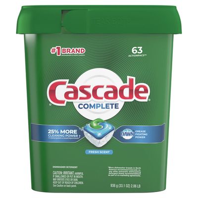 Cascade Complete Actionpacs Dishwasher Detergent Pods, Fresh