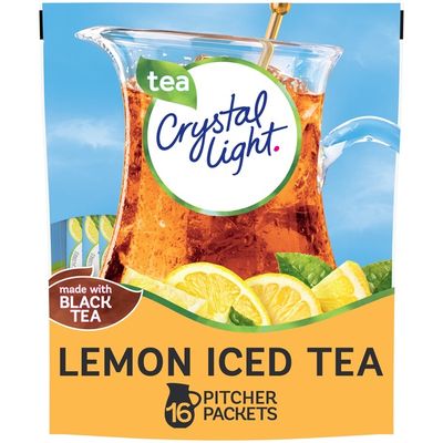 Crystal Light Lemon Iced Tea Naturally Flavored Powdered Drink Mix 16 Ct Instacart