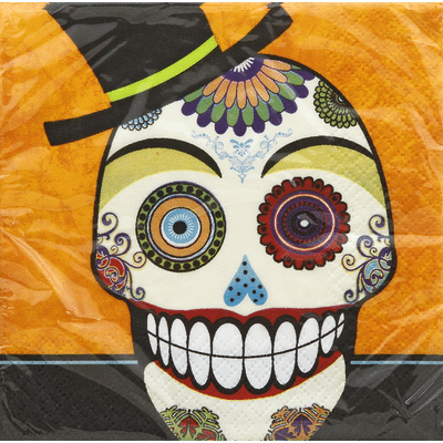 Unique Napkins, Day of the Dead, 2 Ply