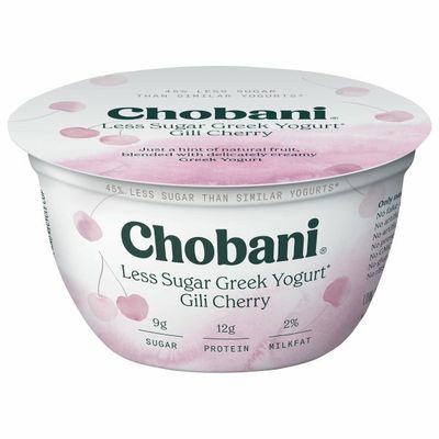 Chobani Less Sugar Low-Fat Greek Yogurt Gili Cherry
