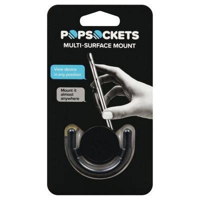 Pop Sockets Multi-Surface Mount, Black
