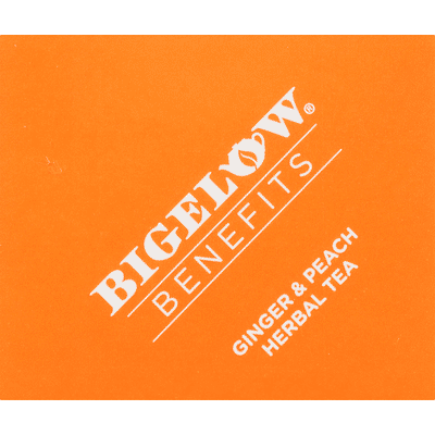 Bigelow Benefits Ginger & Peach Herbal Tea Tea Bags