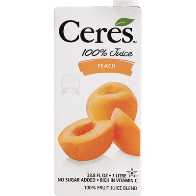 Ceres 100% Juice, Peach