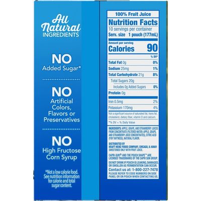 Capri Sun Berry Naturally Flavored Juice Blend