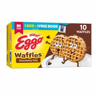 Eggo Frozen Waffles, Frozen Breakfast, Toaster Waffles, Chocolatey Chip