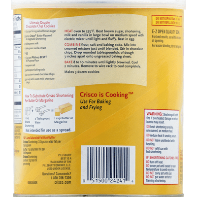 Crisco Shortening All-Vegetable Butter