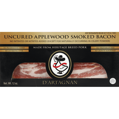 D'Artagnan Bacon, Uncured Applewood Smoked