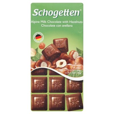 Schogetten Milk Chocolate, with Hazelnuts