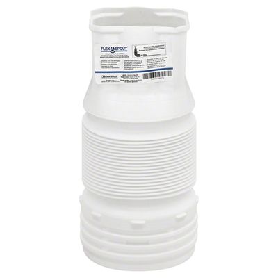 Flex A Spout Adapter, Downspout, White
