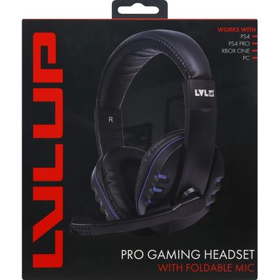 pro gaming headset with foldable mic