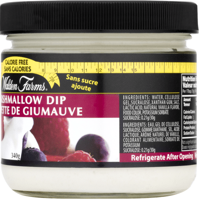 Walden Farms Calorie Free Marshmallow Dip Trempette De Giumauve