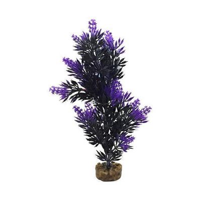 Petco Purple & Black Bush Plant Plastic Aquarium Plant