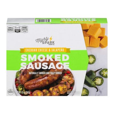 Mighty Spark CHEDDAR CHEESE & JALAPENO SMOKED SAUSAGE