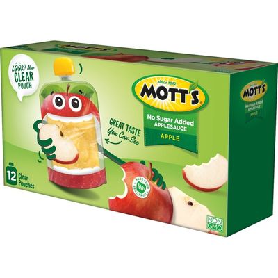 Mott's Unsweetened Applesauce Pouches, Apple