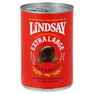 Lindsay Olives, California Black Ripe, Pitted, Extra Large