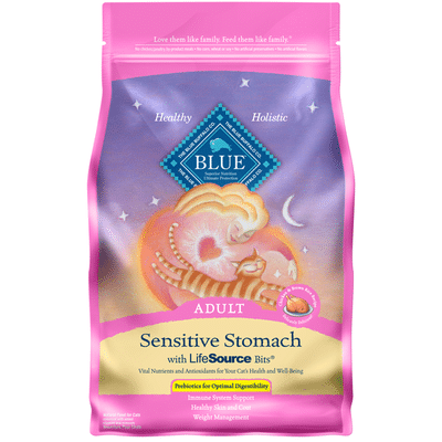 Blue Buffalo Sensitive Stomach Natural Adult Dry Cat Food, Chicken & Brown Rice