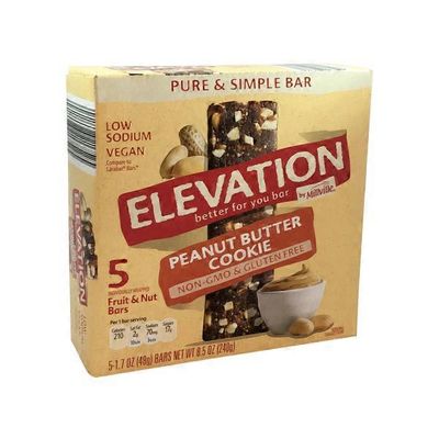 Elevation by Millville Peanut Butter Cookie Pure & Simple Bar