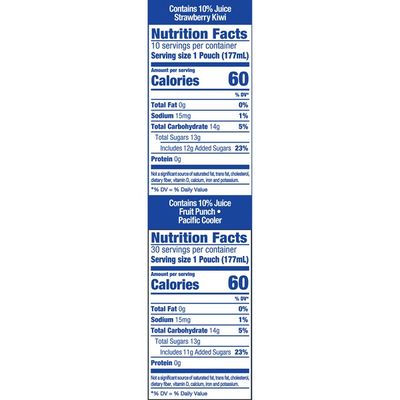 Capri Sun Fruit Punch, Strawberry Kiwi & Pacific Cooler Naturally Flavored Juice Drink Blend Variety Pack