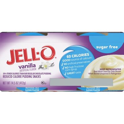 Jell-O Vanilla Sugar Free Ready-to-Eat Pudding Snacks