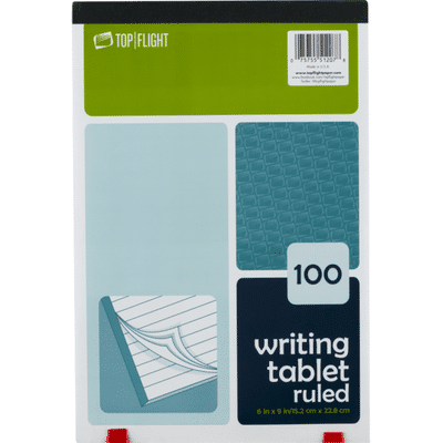Top Flight 100 Writing Tablet Ruled