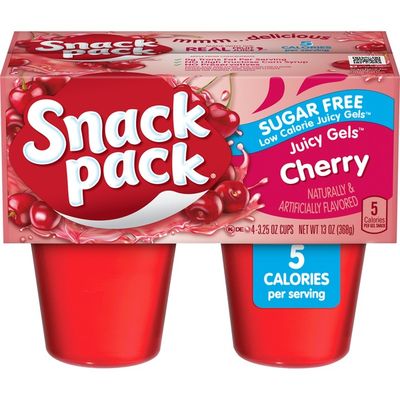 Snack Pack Gel Sugar Free Cherry