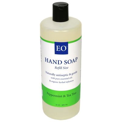 EO Hand Soap, Refill Size, Peppermint & Tea Tree